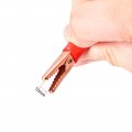 Uxcell Copper Alligator Clips Electrical Crocodile Clamps Jumper Electric Test Clip For Testing Probe Black Red 20pcs
