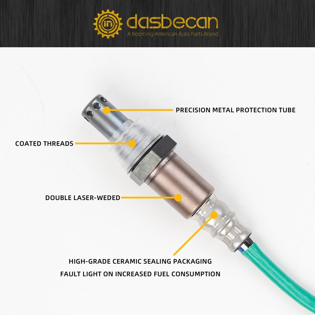Dasbecan 234-9304 Oxygen O2 Sensor For Toyota Camry 2018-2020 Avalon 2019-2021 Lexus Es300h 2019-2020 Downstream