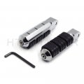 Httmt- Front Chrome Footpeg Compatible With Hond Vtx 1800 C F Shadow 1100 Sabre Aero 750 Magna
