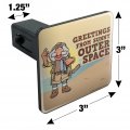 Greetings From Sunny Outer Space Uncle Travelling Matt Fraggle Rock Tow Trailer Hitch Cover Plug Insert