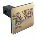 Greetings From Sunny Outer Space Uncle Travelling Matt Fraggle Rock Tow Trailer Hitch Cover Plug Insert
