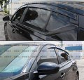 Premium Black Trim Clip-on Window Visor Rain Guard Deflector Compatible With 2019-2023 Nissan Altima