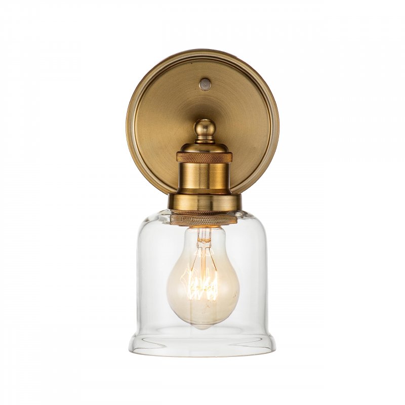 Aspen Creative 62339-13-1 One-light Metal Bathroom Vanity Wall Light Fixture 5 Wide Transitional Design In Warm Brass