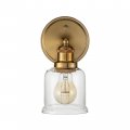 Aspen Creative 62339-13-1 One-light Metal Bathroom Vanity Wall Light Fixture 5 Wide Transitional Design In Warm Brass