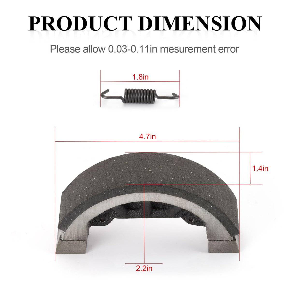 2x Brake Shoe Set W Springs Gasket For John Deere 750 770 790 Tractor Replaces M805735 Ch15072