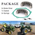 2x Brake Shoe Set W Springs Gasket For John Deere 750 770 790 Tractor Replaces M805735 Ch15072