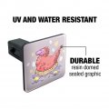 Feathered Tyrannosaurus Rex Dinosaur Nesting With Babies Tow Trailer Hitch Cover Plug Insert