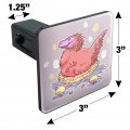 Feathered Tyrannosaurus Rex Dinosaur Nesting With Babies Tow Trailer Hitch Cover Plug Insert