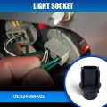 2pcs 224-394-025 Front Turn Signal Bulb Socket For Freightliner Cascadia M2 Columbia Hal 3157na 4157na Replaces 224-394-045