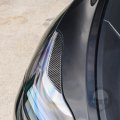 Nvcnx Car Headlight Eyebrow Headlamp Eyelids Cover Compatible With Tesla Model 3 2017 2018 2019 2020 2021 2022 2023 Y Carbon