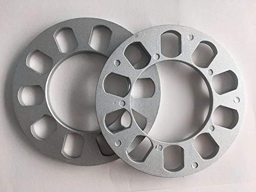 2pcs Shims Spacer Aluminum Universal 5hole 8mm Fit 5 Lug 5x100 5x120 5x112 5x108 5x110 Car Styling