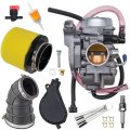 Jdllong 0470-454 Carburetor For Arctic Cat 400 2x4 4x4 2002 2003 Carb With Air Filter And Intake Boot