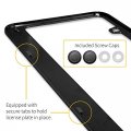 Ipick Image Black Real 3k Carbon Fiber Finish Abs Plastic License Plate Frame For Chevrolet Camaro 1le Logo In 3d