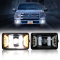 Led Fog Lights With Drl And Turn Signal For Ford F150 2015 To 2020 4 In Dot Approved Bumper Driving Lamps 1 Pair Black 