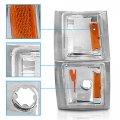 Amerilite For 1994-2002 C K Tahoe Suburban Full Size Blazer Chrome Replacement Front Parking Light Corner Lamp 4pcs Set