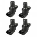 4 Pcs Engine Camshaft Position Sensor For Mercedes E Cl Ml G Gl Lm S Slk Class No 2729050043 Black Plastic Metal 