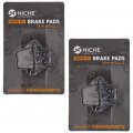Niche Brake Pad Set For Honda Crf250rx Crf2250x Crf450r Crf250f Crf450x Cr250r Rear Semi-metallic 2 Pack
