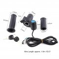 Electric Bike Throttle Grip 12v99v Scooter Half Wrist Handle Led Display Key Knock