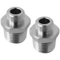 1 2inch To 3 8inch Reducer Faucet Adapter 2pcs Compression Pipe Fitting 8 Male 2 Supply Line For Hose Plumbing Water Connector 