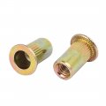 Uxcell 8 32 Straight Knurled Rivet Nut Insert Nutsert Brass Tone 150pcs