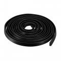 Edge Trim U Seal Extrusion Silicone Black Channel Protector Sheet Fits 1 8-13 64inch 5m 16 4ft Length 