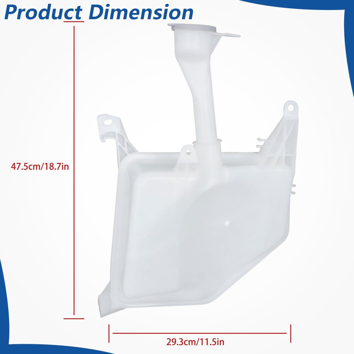 Windshield Washer Fluid Reservoir Tank Plastic Replacement For Sentra 2020-2024 28910-6lb0a