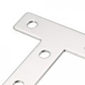 Uxcell Flat T Shape Repair Mending Plate 60x60x2mm Carbon Steel Joining Bracket Support Brace 10pcs