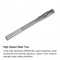 Uxcell Chucking Reamers 17mm H7 4241 High Speed Steel Spiral Flutes Lathe Machine Reamer Milling Cutter