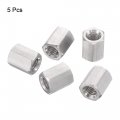 Uxcell M5 X 0 8-pitch 10mm Length 304 Stainless Steel Metric Hex Coupling Nut 5-pack