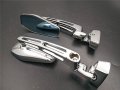 Hongk- Chrome Adjustable Base Mirrors Rearview Compatible With Suzuki Hayabusa Gsx1300r 99-12 B01c0sqycw