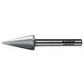 Bahco Hssg-m0618m Hi Speed Steel Rotary Burr Conical Pointed Nose 11 16 Med Tooth 