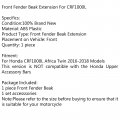 Topteng Motorcycle Front Fender Beak Extension Moto No Bar Fits For Honda Crf1000l Africa Twin 2016-2019 Models