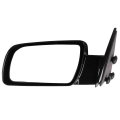Black Left Side Mirror Fit For 1997-2017 Jeep Wrangler Jku Jk Cj Yj Tj Smooth Glass Manual Fold Non-heated 