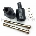 Httmt- Carbin Fiber Aluminum Frame Sliders Crash Protector Compatible With 2003-2006 Hond Cbr 600rr P N Mt219-019a-cd A