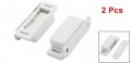Uxcell Plastic Shell Metal Plate Cabinet Door Magnetic Catch Set White 2 Piece