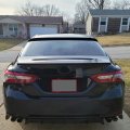 Kuafu Rear Roof Spoiler Compatible With 2018-2023 Toyota Camry All Model Window Visor Black Plastic