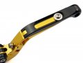 Pair Motorcycle Parts Clutch Lvers Brake Levers Extendable Foldable Folding Set Gold Fit For Honda Cb-1 Type2 Cb400fkfl 2 Fm 2