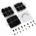 Ocpty 16sizes Fender Clips Auto Car Nylon Trim Panel Black And Plastic