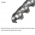 Uxcell Spiral Flute Taps 1 4-28 Unf 2b High Speed Steel Hss Uncoated Machine Thread Milling Threading Screw Tap 3 Flutes
