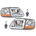 Led Headlights Assembly Corner Lights Fit For Ford F150 1997-2004 Ford F250 1997-1999 Expedition 1997-2002 Headlamps Fo2502182 
