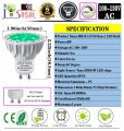 Jsvsal 2-pack Dimmable Mr16 Gu10 Base Led Light Bulb 120-volt Green 6-watt 50-watt Equivalent Aluminum Casing 40-degree Spot
