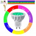 Jsvsal 2-pack Dimmable Mr16 Gu10 Base Led Light Bulb 120-volt Green 6-watt 50-watt Equivalent Aluminum Casing 40-degree Spot