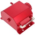 Universal Front Engine Coolant Reservoir Tank With Cap 1l Stainless Steel Overflow For Most Cars Red Efficient Cooling Easy 