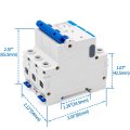 Baomain Mini Circuit Breaker Nxb-63 D40 Ac 400v 40amp 3 Pole Din Rail Mounting Work For Motor Protection And Air Compressor