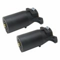 7 Way Round Rv Style Trailer Light Plug Connector Replacement End Blade Pin I 2 Pcs