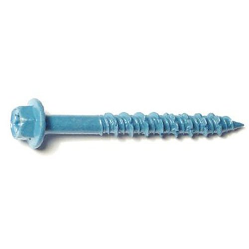 Star Hex Head Masonry Screws 5 16 In X 2 3 4 Blue Ruspert Alloy Steel T 30 Bit Drive 50 Piece Set