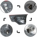 Gxywady Tail Lights Brake Stoplights Replacement For 2017 2018 2019 Highlander Rear Tail Light Lamp Left Side