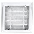 Uxcell Ventilation Grille Rectangle Shape Aluminum Alloy Louvered Air Vent 250x250mm Lxw White With Wire Mesh For 200x200mm