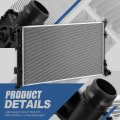 Dpi 13876 Factory Style 1-row Cooling Radiator Compatible With Sonata 2020-2024 Aluminum Core