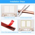 Uxcell Flexible Molding Trim Self Adhesive 10ft X 0 31inch Peel And Stick Metallic Mirror Frame Pvc Metal For Wall Car Door
